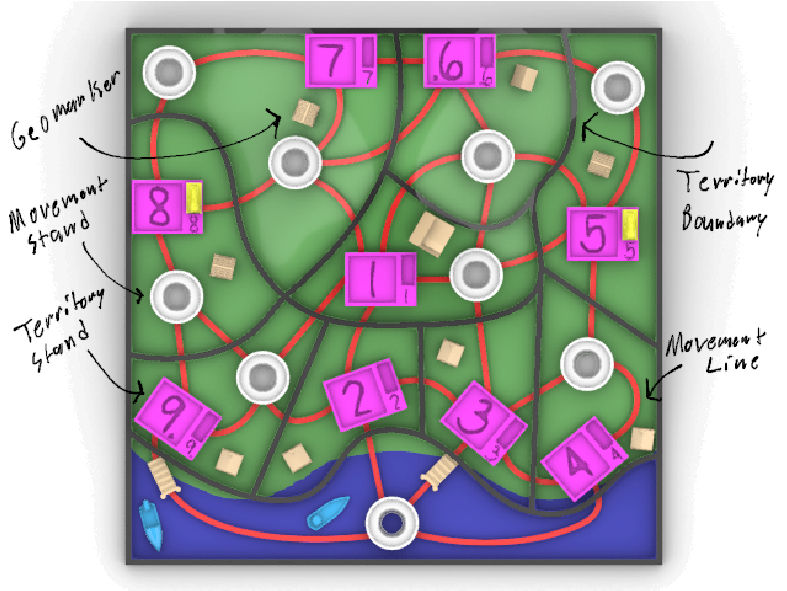 game board top view pic